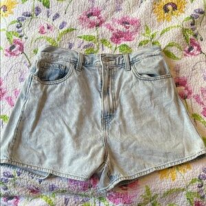 Levi's High Loose Light Blue Women's Jean Shorts